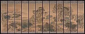 清 袁江 九成宮圖 屏|The Palace of Nine Perfections