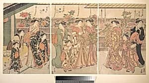 仲の町の牡丹|The Peony Show by Torii Kiyonaga