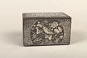 철제은입사 연초상 조선 |鐵製銀入絲 煙草箱 朝鮮|Tobacco box by Unknown Artist