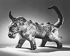 北魏 彩繪陶鎭墓獸|Tomb guardian beast by Unknown Artist