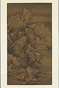 元 姚彥卿 (廷美) 雪山行旅圖 軸|요언경, 눈 덮인 산 속 나그네 중국 원|Traveling through Snow-Covered Mountains by Yao Yanqing (Tingmei)