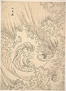 七日夜|Wave by Katsushika Hokusai