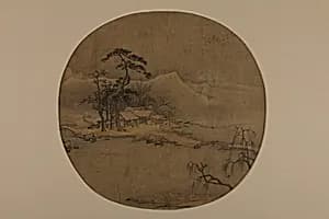 南宋 佚名 冬景圖 團扇|Winter Landscape by Unidentified artist
