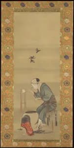 Woman Spinning Silk