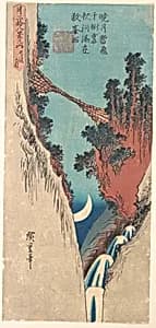 Zumihari Zuki|月二拾八景之内　弓張月|Bow Moon by Utagawa Hiroshige