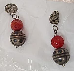 Clip earrings by Unknown Artist