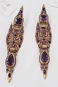 Clip earrings by Unknown Artist