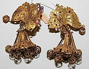 Earrings by Unknown Artist