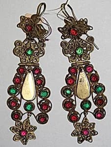 Earrings by Unknown Artist