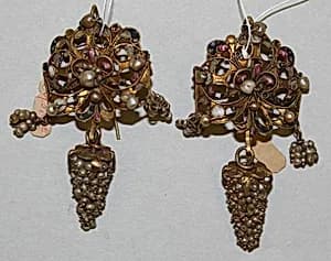 Earrings by Unknown Artist