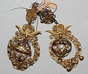 Earrings by Unknown Artist
