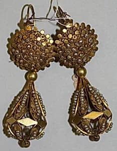 Earrings by Unknown Artist