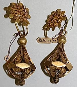 Earrings by Unknown Artist