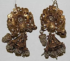 Earrings by Unknown Artist