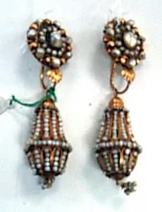 Earrings by Unknown Artist
