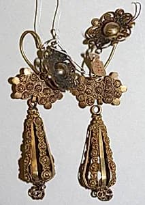 Earrings by Unknown Artist
