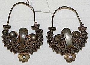 Earrings by Unknown Artist