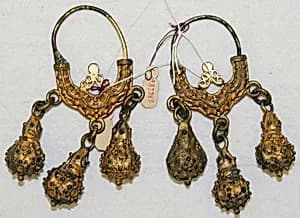 Earrings by Unknown Artist