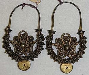 Earrings by Unknown Artist