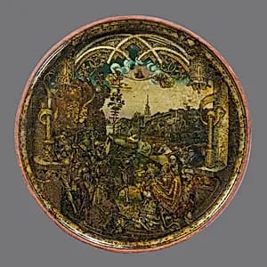 Dish with Abraham and Melchizedek by Hans of Landshut