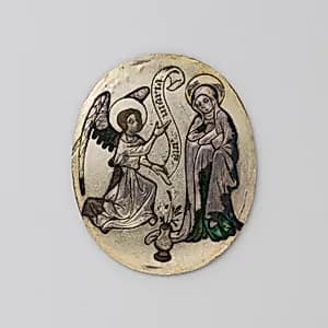 Enamel Plaque with the Annunciation by Unknown Artist