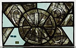 Grisalle Glass Panel by Unknown Artist