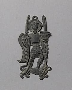 Pilgrim's Badge representing Saint Adrian by Unknown Artist