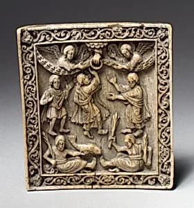 Plaque with the Ascension by Unknown Artist