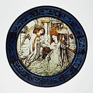 Roundel with the Annunciation by Unknown Artist