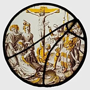 Roundel with the Crucifixion by Unknown Artist