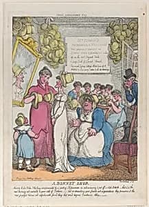 A Bonnet Shop by Thomas Rowlandson|Thomas Tegg