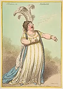 A Bravura Air. Mandane by James Gillray|Hannah Humphrey|Elizabeth Billington