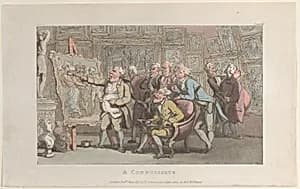 A Connoisseur by Thomas Rowlandson|Rudolph Ackermann, London|William Clowes|Oliver Goldsmith
