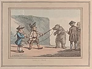 A Dancing Bear by Rudolph Ackermann, London|Henry William Bunbury|Thomas Rowlandson