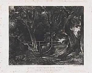 A Dell, Helmingham Park, Suffolk by David Lucas|John Constable