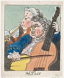 Portrait of Johann Christian Bach|Carl Friedrich Abel|Thomas Rowlandson