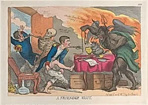 A Friendly Visit by Thomas Tegg|Napoléon Bonaparte|Joseph Bonaparte|Thomas Rowlandson
