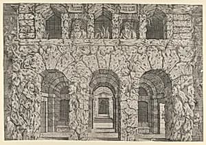 A Grotto by Antonio Fantuzzi|Francesco Primaticcio
