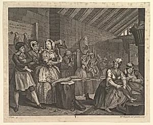 A Harlot's Progress, Plate 4 by William Hogarth