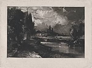 A Mill by David Lucas|John Constable