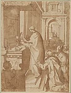 A Priest Celebrating Mass by Giorgio Picchi, the Younger