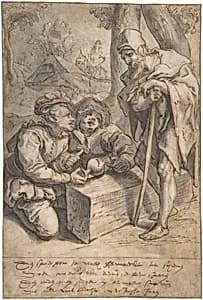 A Proverb: Wealth and Poverty by Karel van Mander I