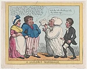 A Sailor's Marriage by Thomas Rowlandson|George Murgatroyd Woodward