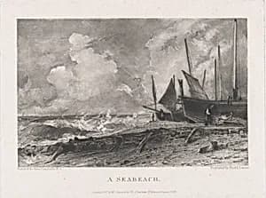 A Sea Beach by David Lucas|John Constable