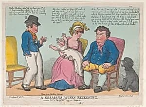 A Seaman's Wife's Reckoning by George Murgatroyd Woodward|Thomas Rowlandson|Thomas Tegg
