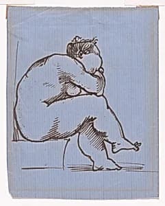 A Seated Fat Lady