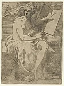 A Sibyl by Antonio Fantuzzi|Francesco Primaticcio