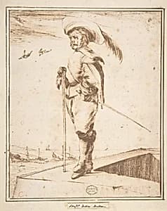 A Standing Soldier by Stefano della Bella