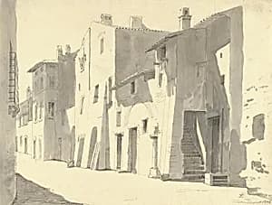 A Sunny Street at Tivoli by Thorald Læssøe