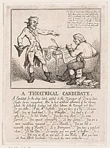 A Theatrical Candidate by Thomas Rowlandson